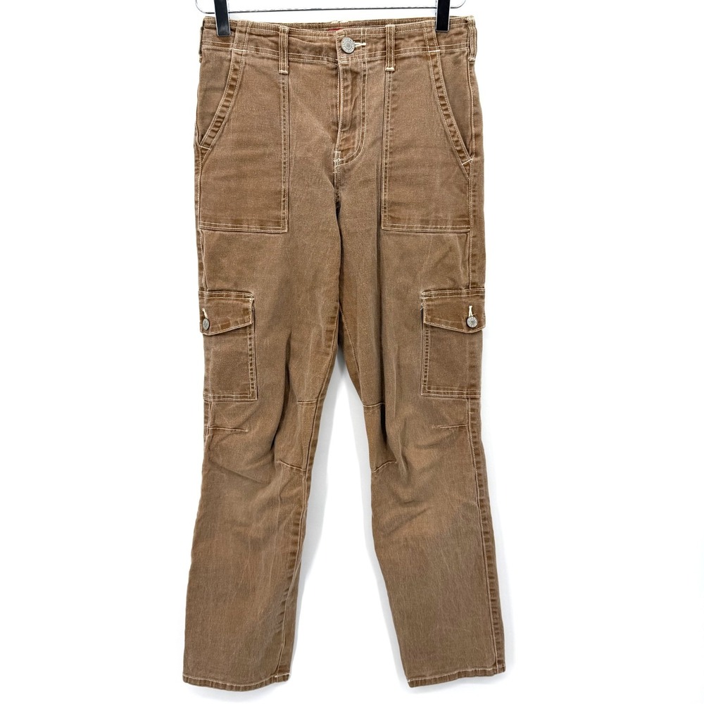 Dickies Cargo Pants Size 3/26 Canvas Workwear‎ Y2K Skater Grunge Tan Brown